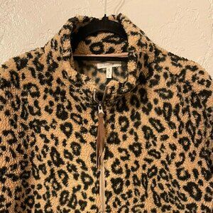 Leopard Sherpa Pullover